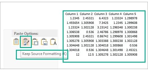 EXCEL TO POWERPOINT PASTESPECIAL AND KEEP SOURCE FORMATTING visual data 7